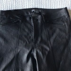 Vince Leather Pants - slight stretch - sz 4